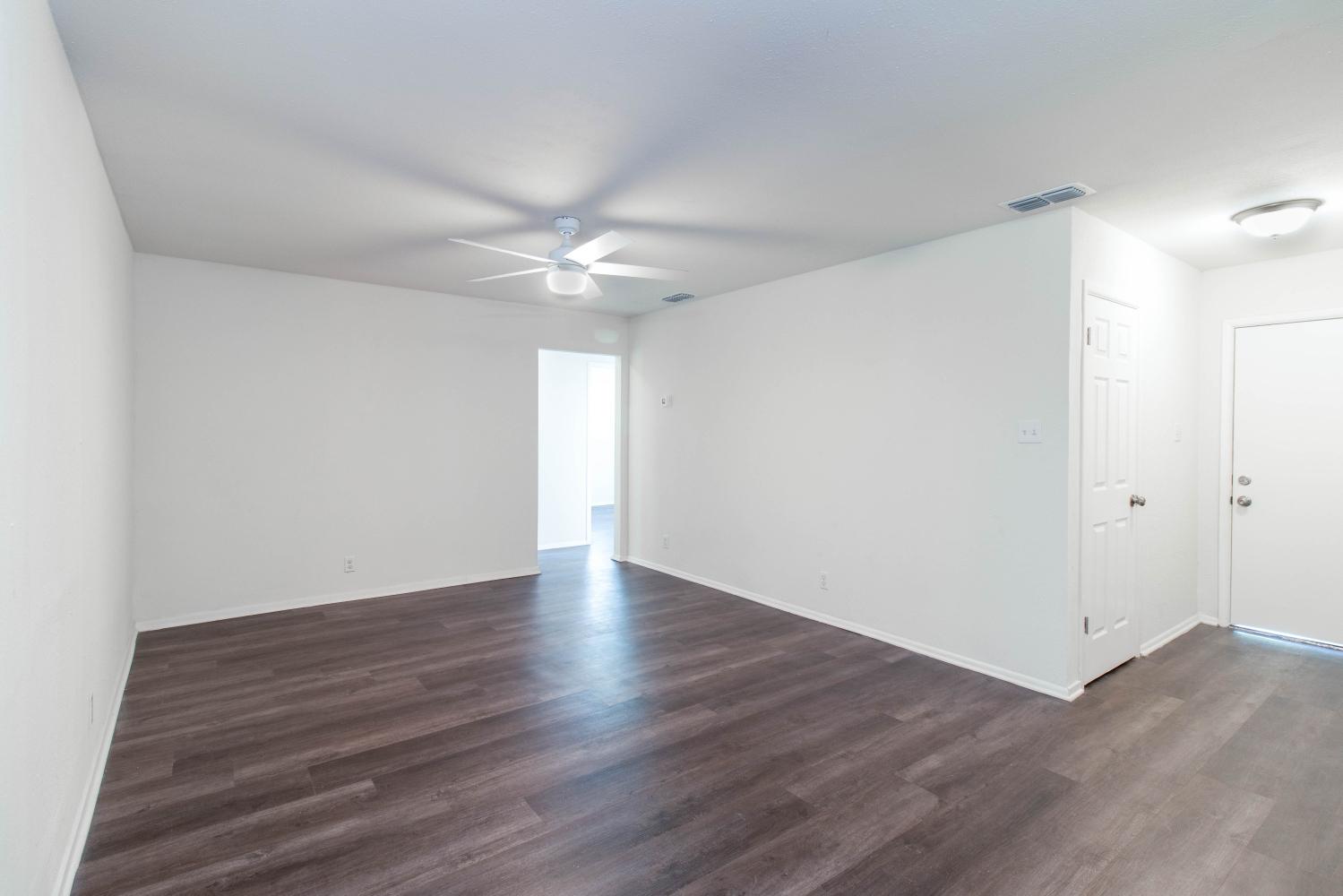Freshly finished interior with new flooring and paint by XPRT Remodeling